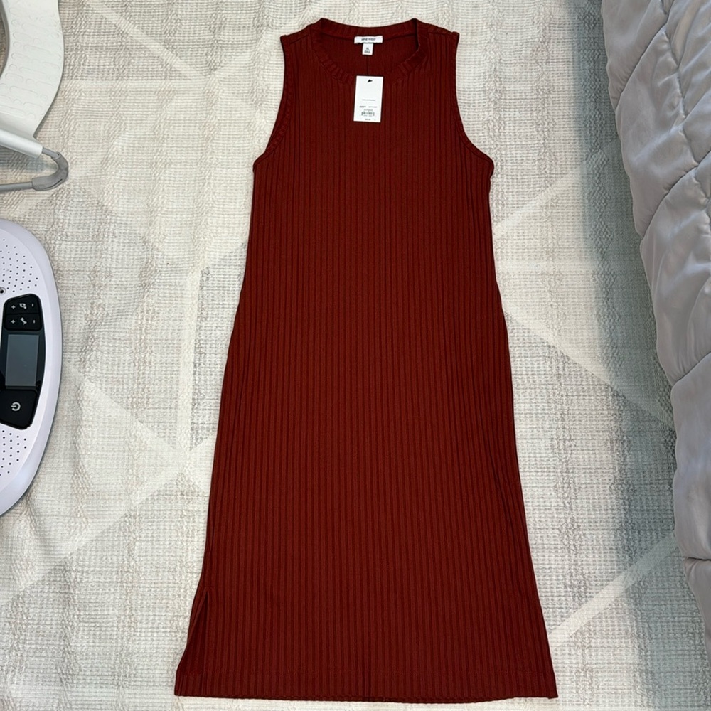 Burnt Orange Tank Dress